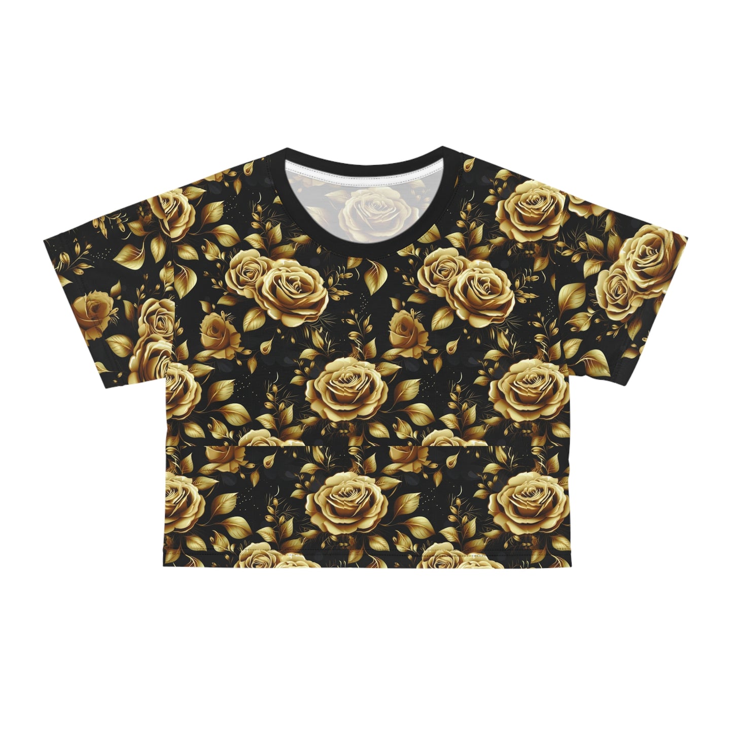 The Cabana Golden Rose Crop Tee