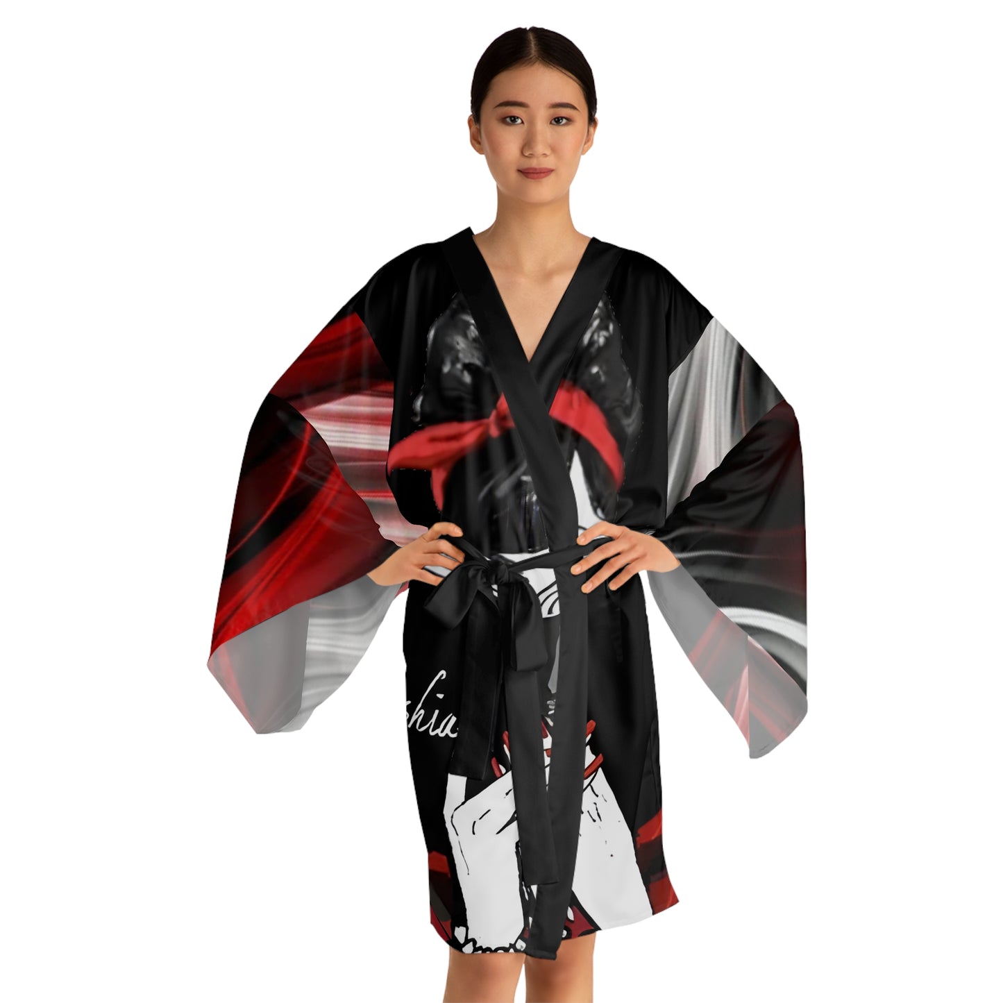 The Miss Single by Choice Long Sleeve Kimono