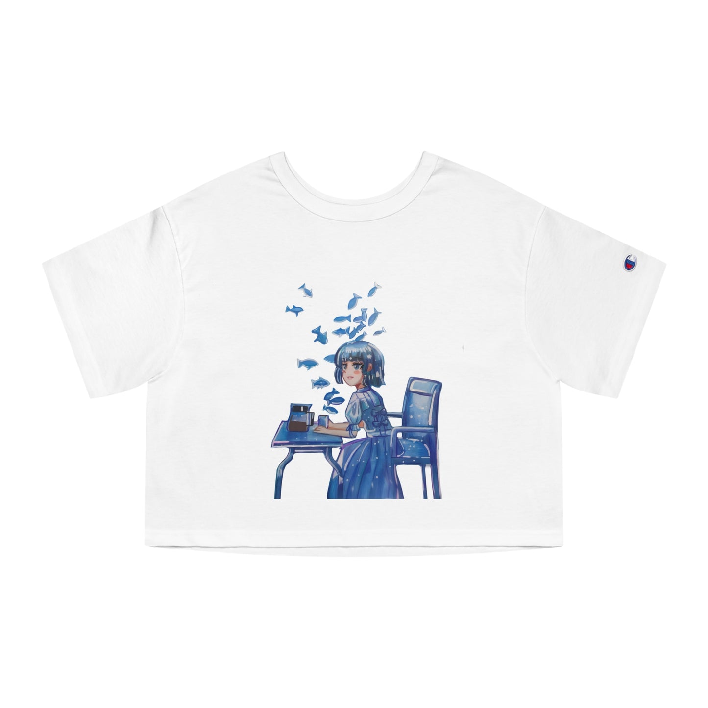 The Blueberry Yum Yum Cropped T-Shirt