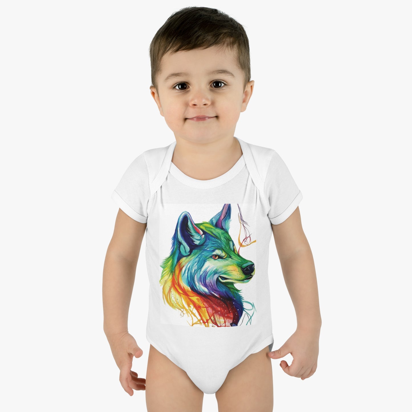 Baby Fire Wolf Bodysuit