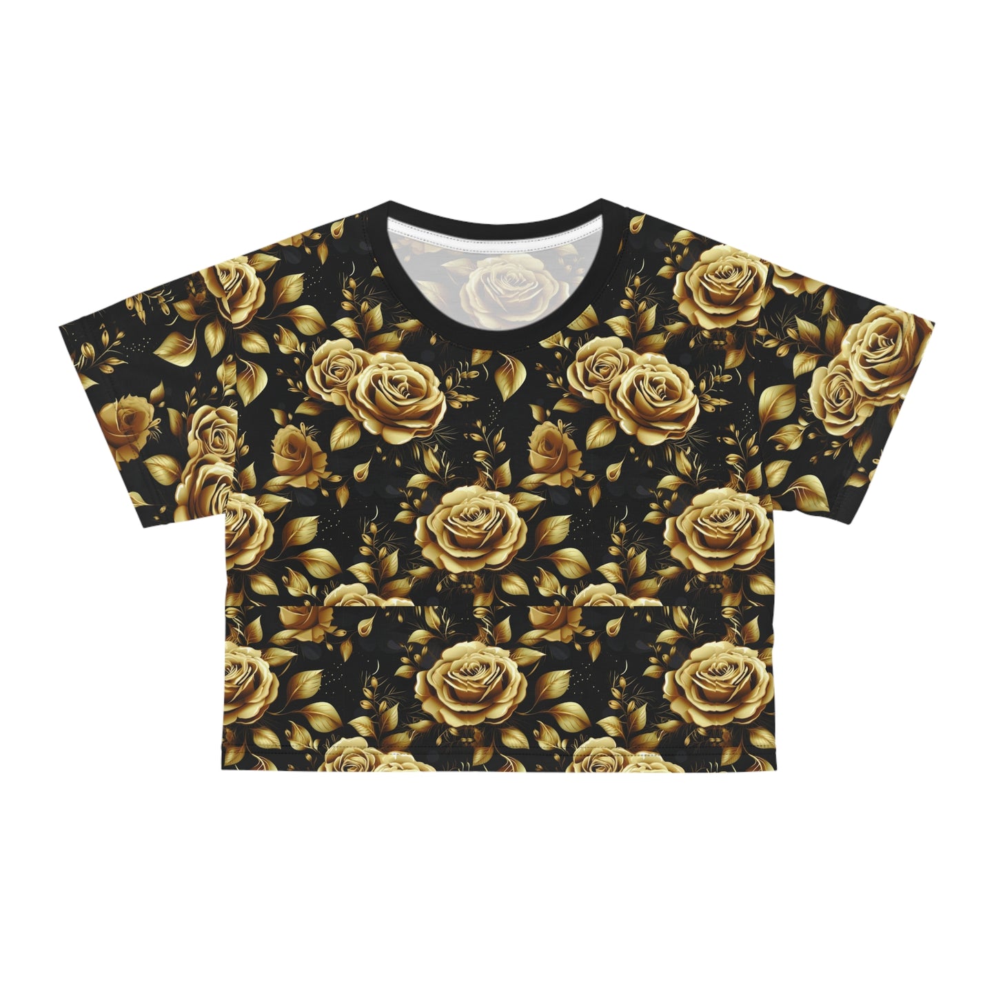 The Cabana Golden Rose Crop Tee