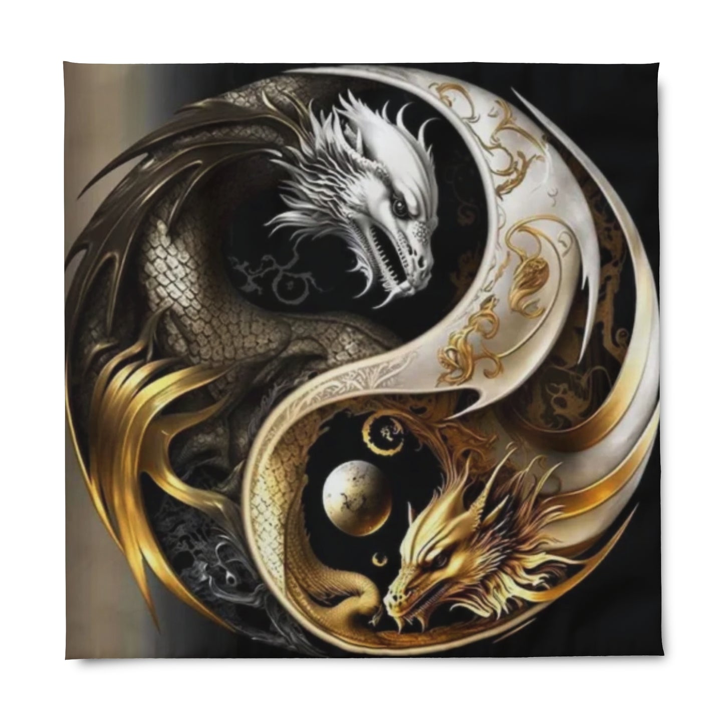 The Phoenix and Dragon Duvet Cover