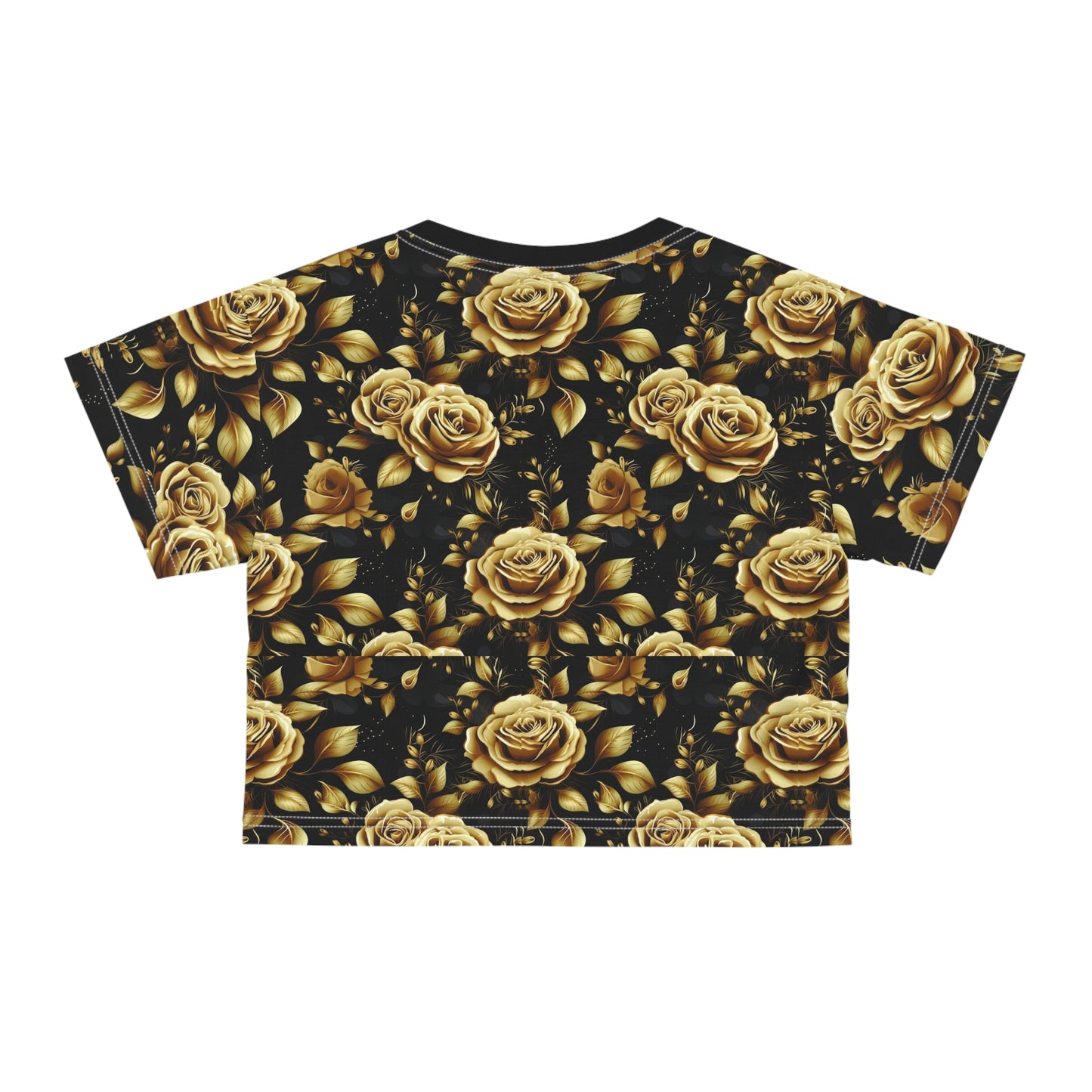 The Cabana Golden Rose Crop Tee